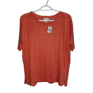 J.Jill Short Sleeve Womens Crew Neck Lightweight Shirt NWT Label Reads Size Med